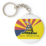 Arizona and Gadsden Flag Keychain