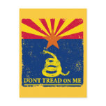Arizona and Gadsden Flag postcards