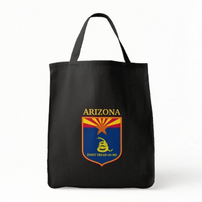 Arizona and Gadsden Flag Shield Bags by guardart