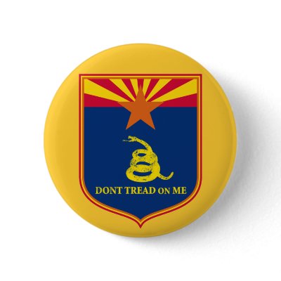 Arizona and Gadsden Flag Shield by guardart