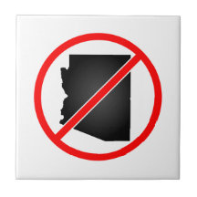 Arizona Cross Out Symbol Ceramic Tile