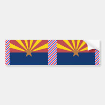 Arizona Flag Bumper Stickers