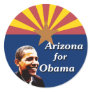 Arizona for Obama State Flag Design Sticker