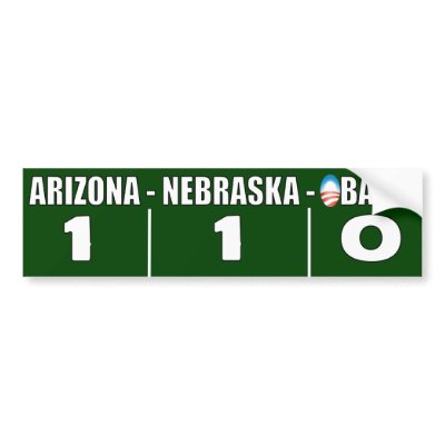 Arizona - Nebraska Anti Illegal Immigration Bumper Stickers by Megatudes