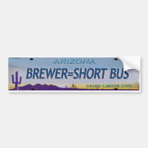 Arizona Political License Plate Bumper Sticker