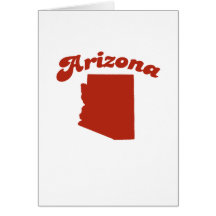 ARIZONA Red State Greeting Cards