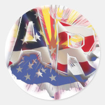 ARIZONA ROUND STICKER