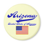 Arizona Script Fridge Magnet