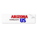 ARIZONA, standing up for US bumper stickers