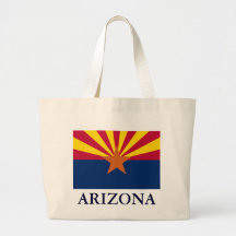 Arizona State Flag Canvas Tote Bag