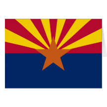 Arizona State Flag Greeting Card