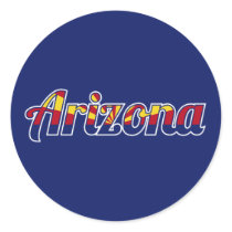 Arizona Round Stickers