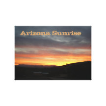 Arizona Sunrise Stretched Canvas Print