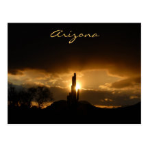 Arizona Sunset Postcard