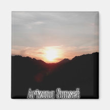 Arizona Sunset Refrigerator Magnet