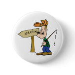 Arkansas AR Fisherman Vintage Travel Souvenir Pin
