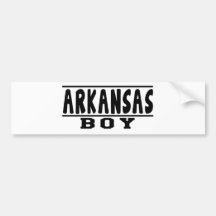 Arkansas Boy Designs Bumper Sticker