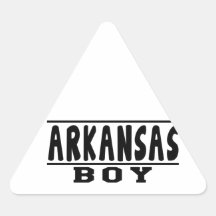 Arkansas Boy Designs Triangle Sticker