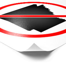 Arkansas Cross Out Symbol Photo Print