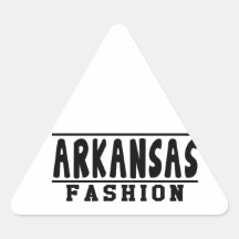 Arkansas Fashion Designs Triangle Stickers