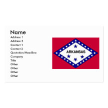 Arkansas Flag Business Card