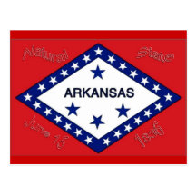 Arkansas Flag Postcard