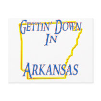 Arkansas - Gettin' Down Post Card