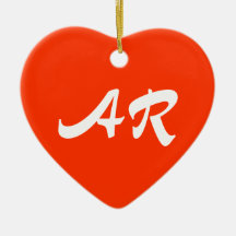 Arkansas Heart Ornament