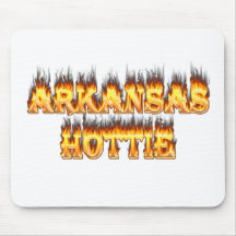 Arkansas Hottie Fire and Flames Mouse Pad