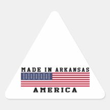 Arkansas Made In Designs Triangle Stickers