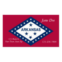 Arkansas State Flag Business Cards