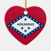 ARKANSAS State Flag Christmas Ornament