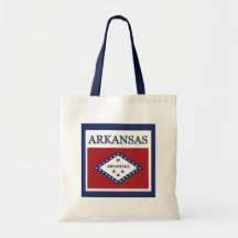 Arkansas State Flag Design Budget Canvas Tote Bag