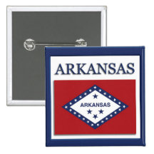 Arkansas State Flag Design Button