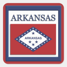 Arkansas State Flag Design Sticker