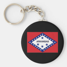 Arkansas State Flag Keychain