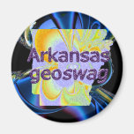 Arkansas State Geocaching Supplies Magnet Geoswag