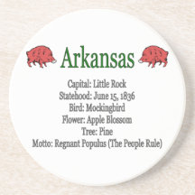 Arkansas State Info Coaster