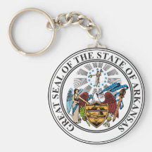 Arkansas State Seal Keychain