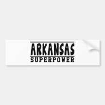 Arkansas Superpower Designs Bumper Stickers