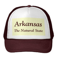 Arkansas, The Natural State Cap Mesh Hats