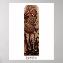 Arkhangel Michael par Carlo Crivelli Affiche