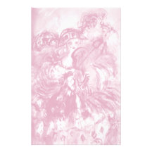 ARLECCHINA  VIOLINIST / Venetian Carnival Night Customized Stationery