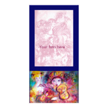 ARLECCHINO AND COLOMBINA PHOTO GREETING CARD