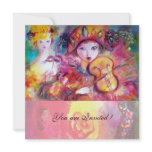 ARLECCHINO AND COLOMBINA /Venetian Mardi Gras Custom Invite