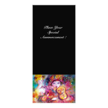 ARLECCHINO AND COLOMBINA /Venetian Mardi Gras Personalized Invitation