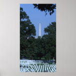 Arlington Cemetery and the Washington Monument Posters