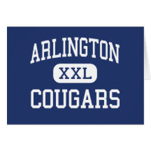 Arlington - Cougars - Catholic - Arlington Greeting Card