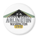 Arlington Washington - Airport Runway Magnets