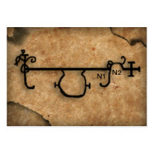 armadel first characters "parchment" business card templates
